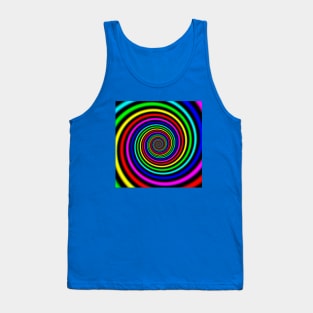 Colorful Trippy Spiral Tank Top